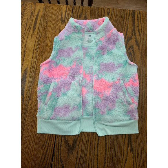 EUC Girls SO 2 piece bundle, sherpa vest 14/16 and a long sleeved shirt size 14 - Picture 3 of 8